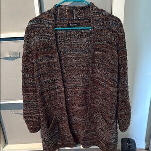 Women's Brown Sweater, cardigan.